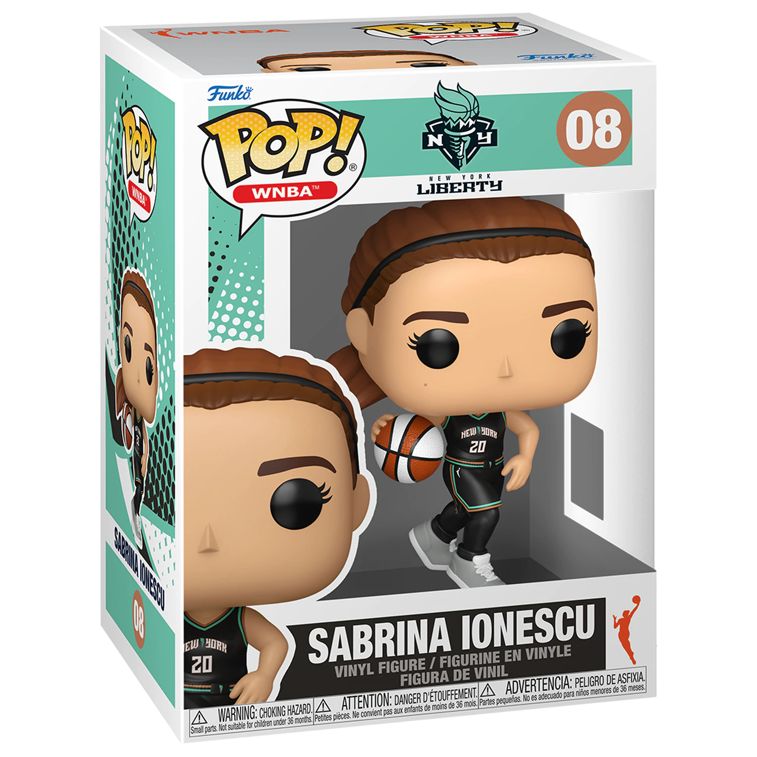 WNBA Legends Funko POP! Sports figurina de vinil Liberty- Sabrina Ionescu 9 cm poza produsului