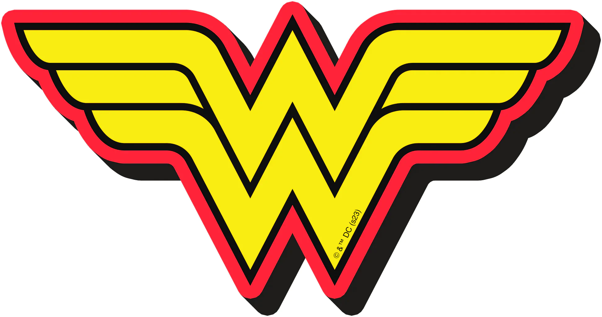 WONDER WOMAN Logo Magnet Gros poza produsului