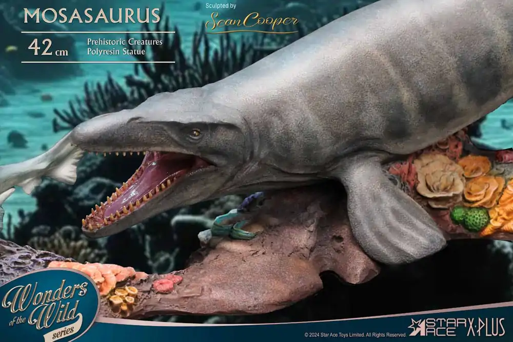 Wonders of the Wild Statuie Mosasaurus (DX) 42 cm poza produsului