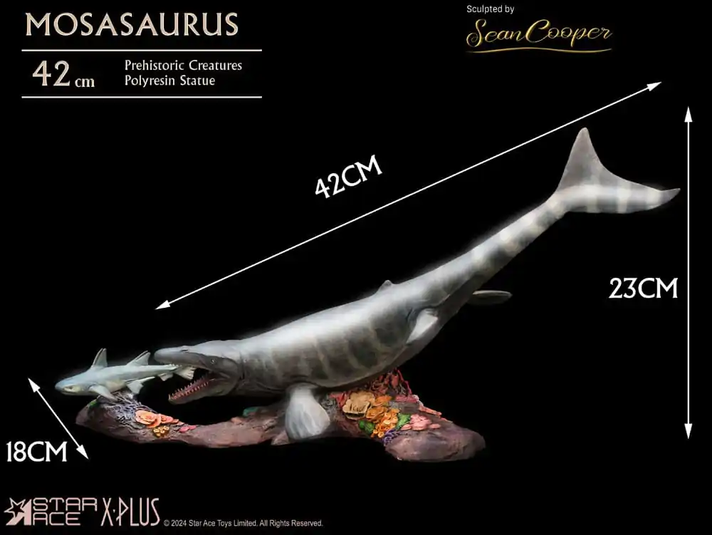 Wonders of the Wild Statuie Mosasaurus (DX) 42 cm poza produsului