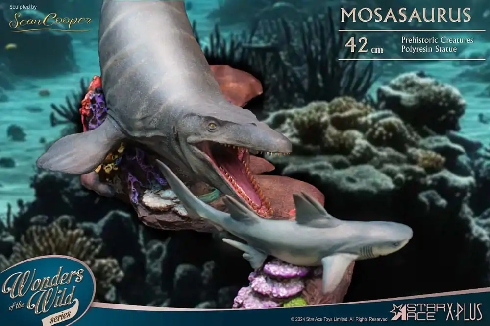 Wonders of the Wild Statuie Mosasaurus (DX) 42 cm poza produsului