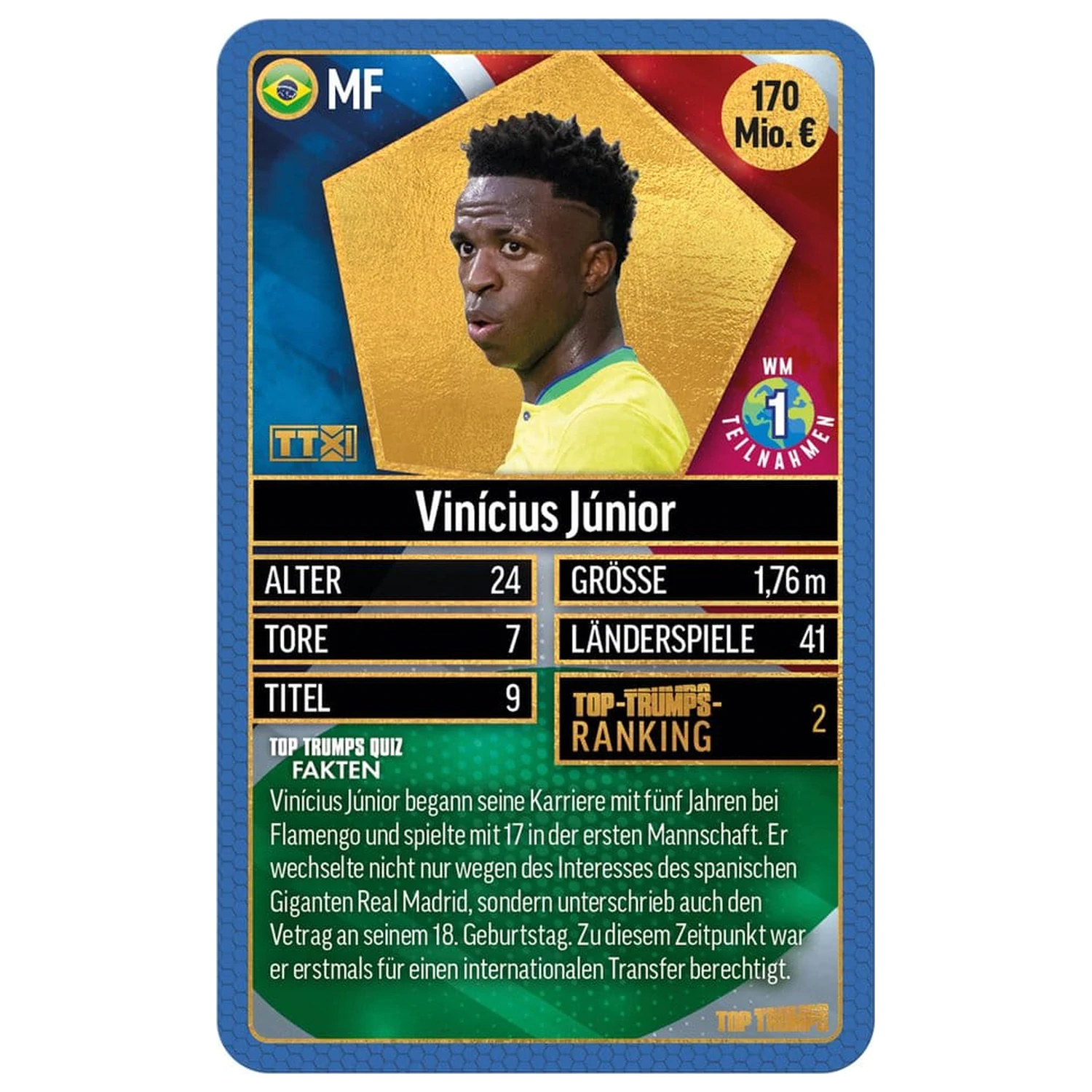 World Football Stars Card Game 200 Pachet 2 *Versiune germană* poza produsului