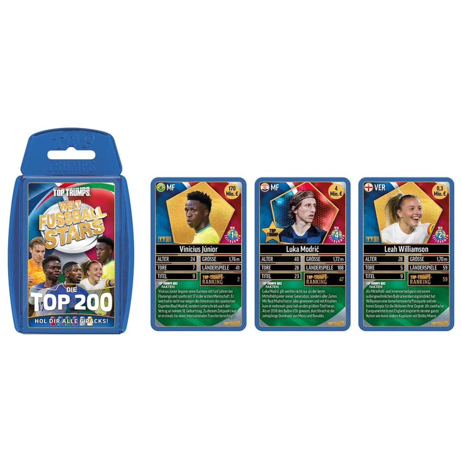 World Football Stars Card Game 200 Pachet 2 *Versiune germană* poza produsului