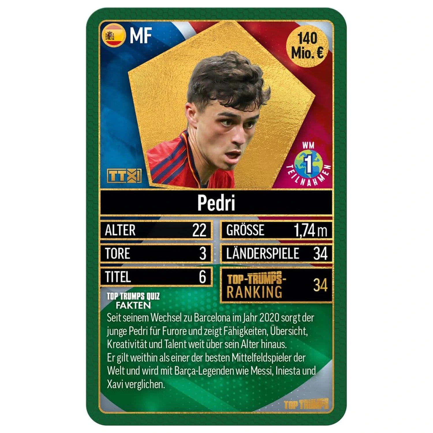 World Football Stars Card Game 200 Pachet 3 *Versiune germană* poza produsului