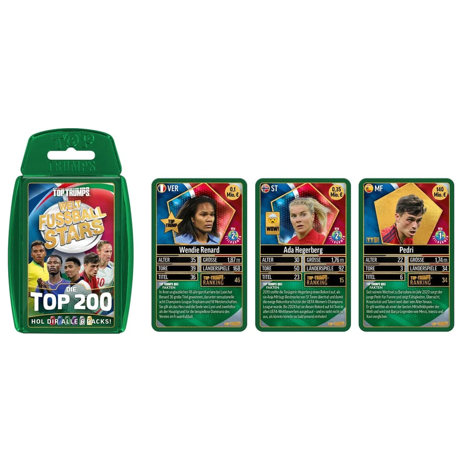 World Football Stars Card Game 200 Pachet 3 *Versiune germană* poza produsului