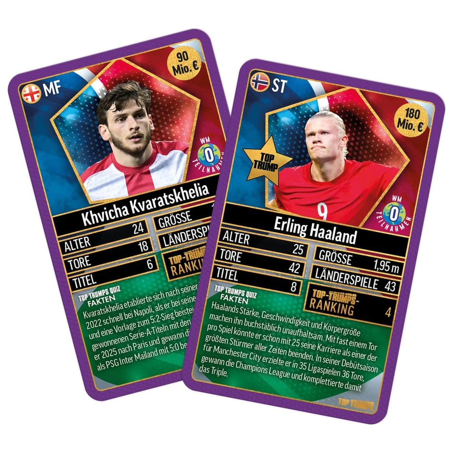 World Football Stars Card Game 200 Pachet 4 *German Version* poza produsului
