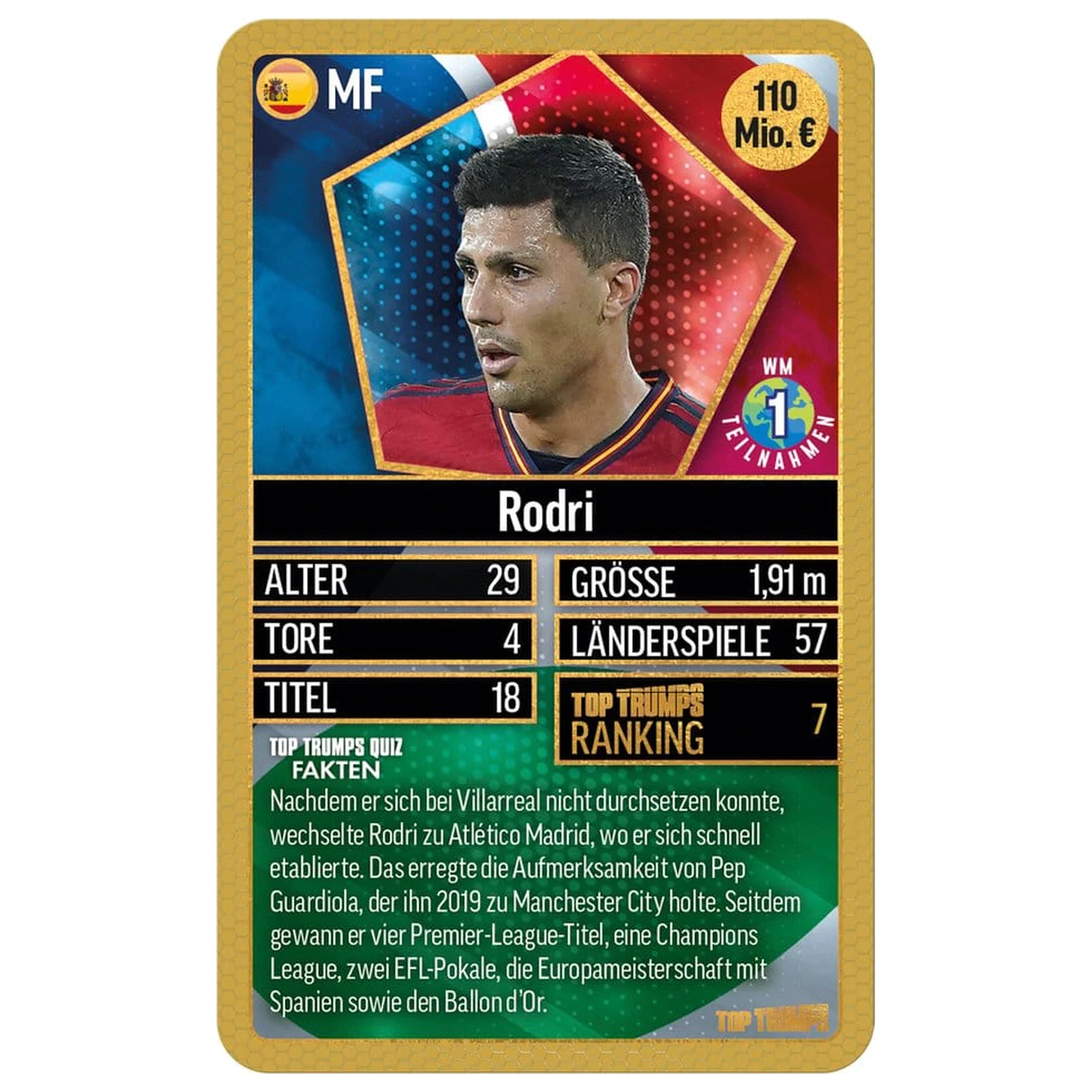 World Football Stars Card Game 200 Pachet 6 *Versiunea Germana* poza produsului