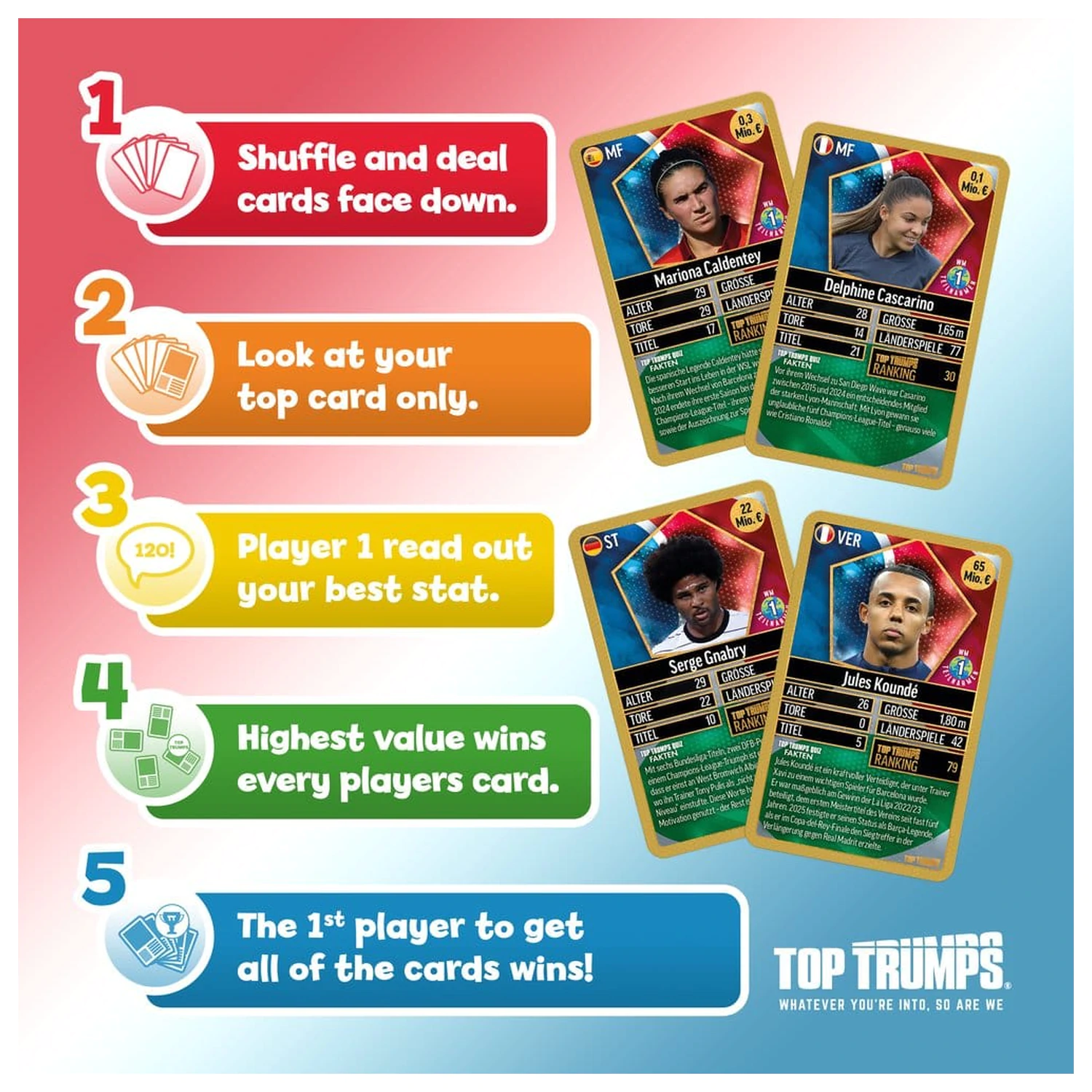 World Football Stars Card Game 200 Pachet 6 *Versiunea Germana* poza produsului