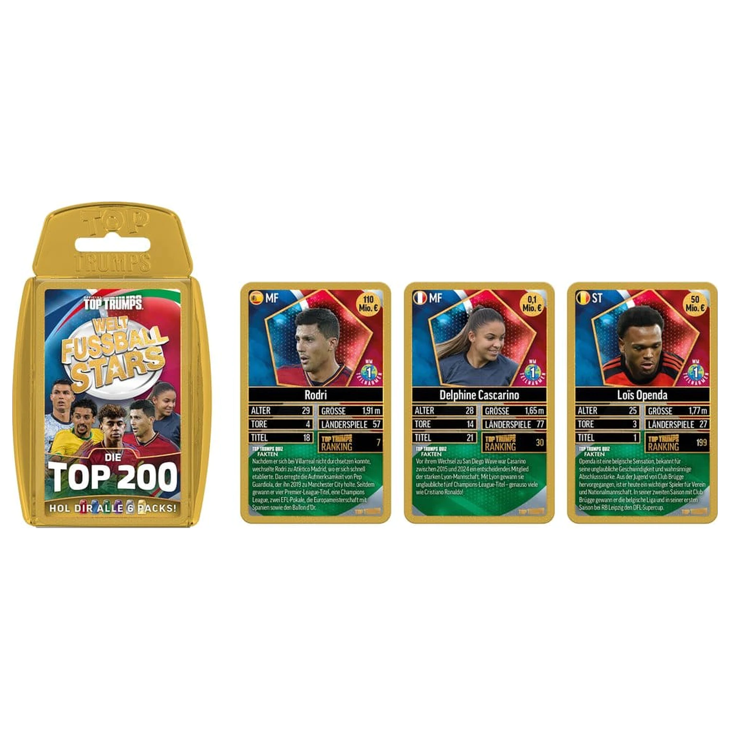 World Football Stars Card Game 200 Pachet 6 *Versiunea Germana* poza produsului