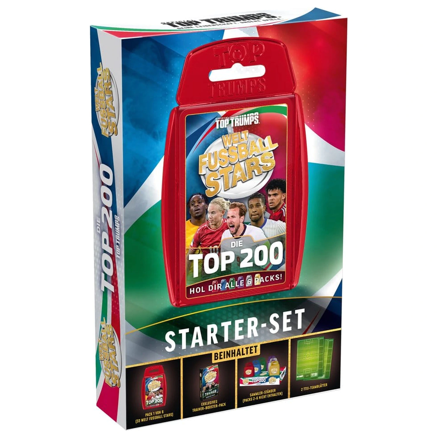 World Football Stars Card Game 200 Pachet de pornire *German Version* poza produsului