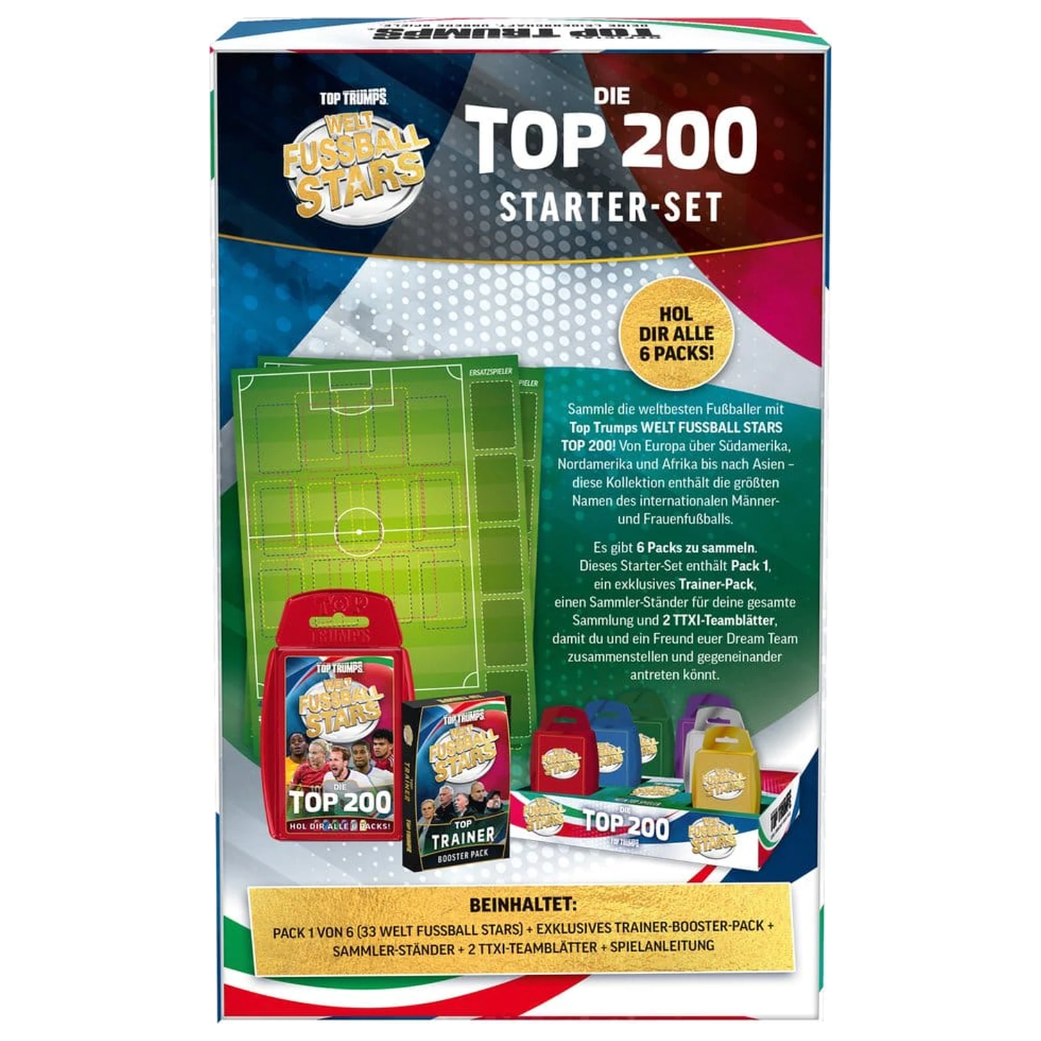 World Football Stars Card Game 200 Pachet de pornire *German Version* poza produsului