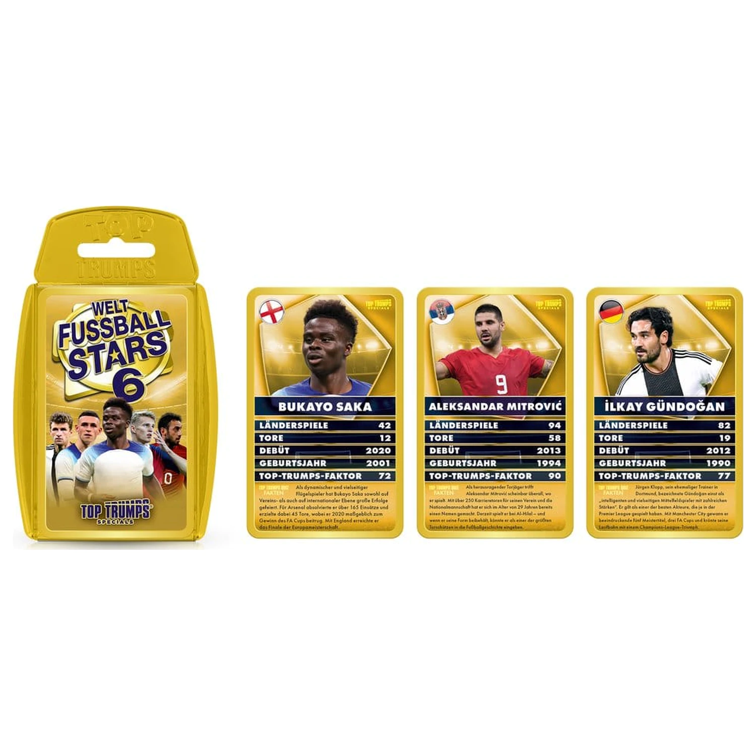 World Football Stars 6 joc de carti Top Trumps *Versiune Germana* poza produsului
