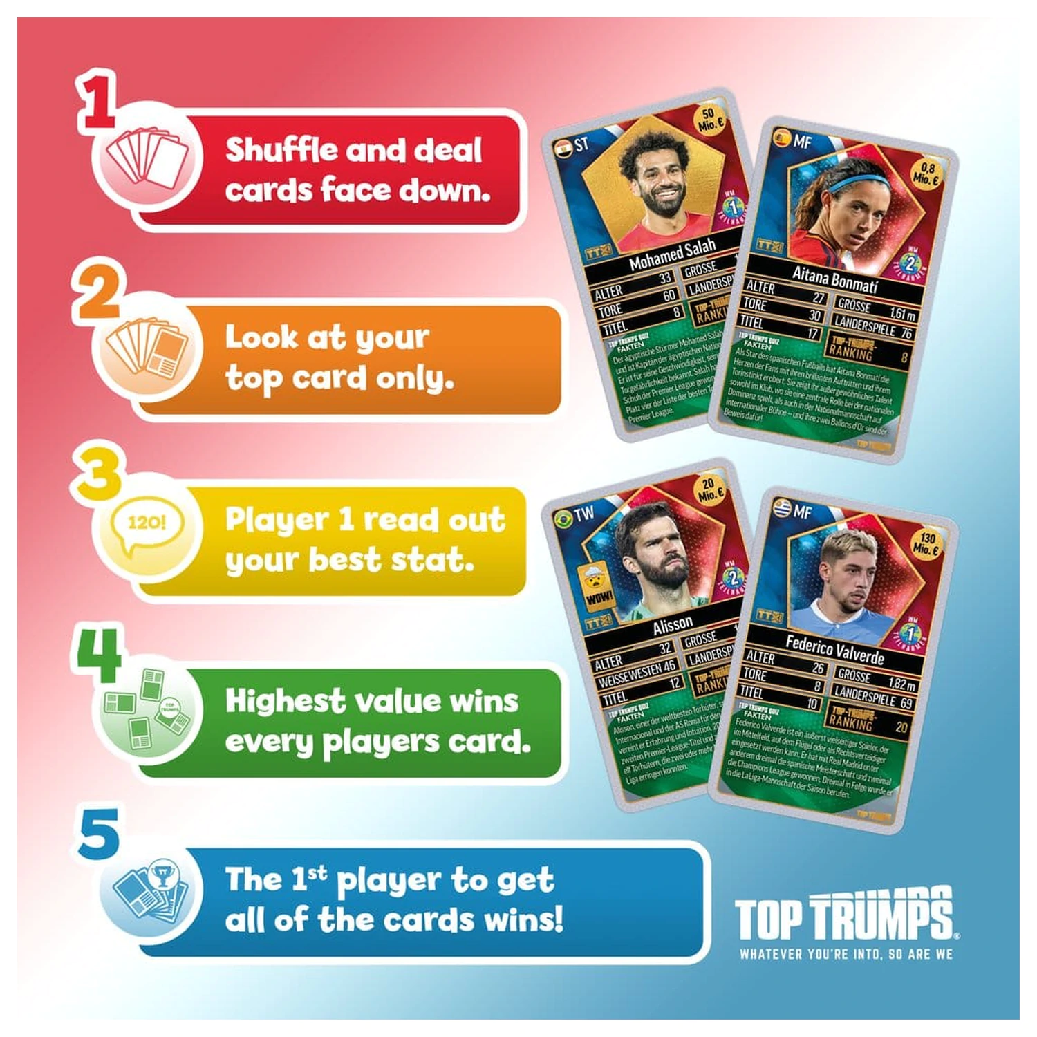 World Football Stars Card Game 200 pachete 5 *German Version* poza produsului