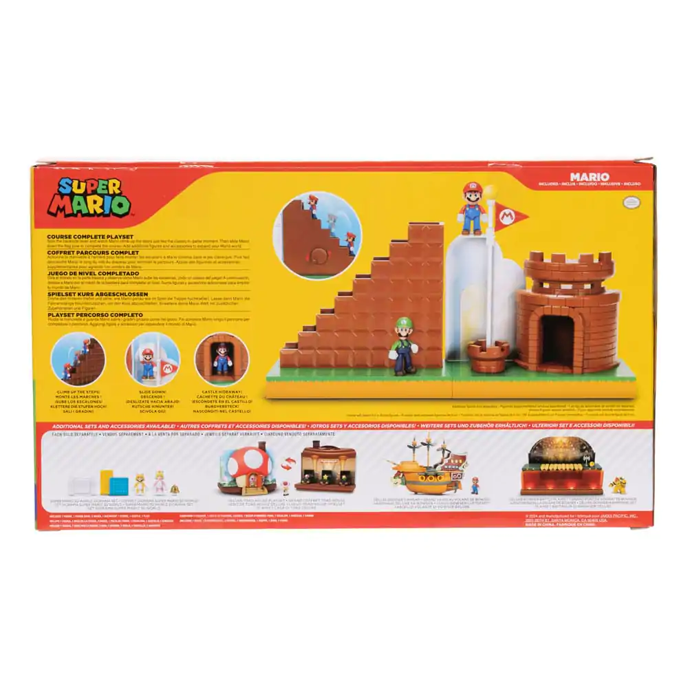 World of Nintendo Super Mario Mini Figurina Set de Joacă Nivel Final poza produsului