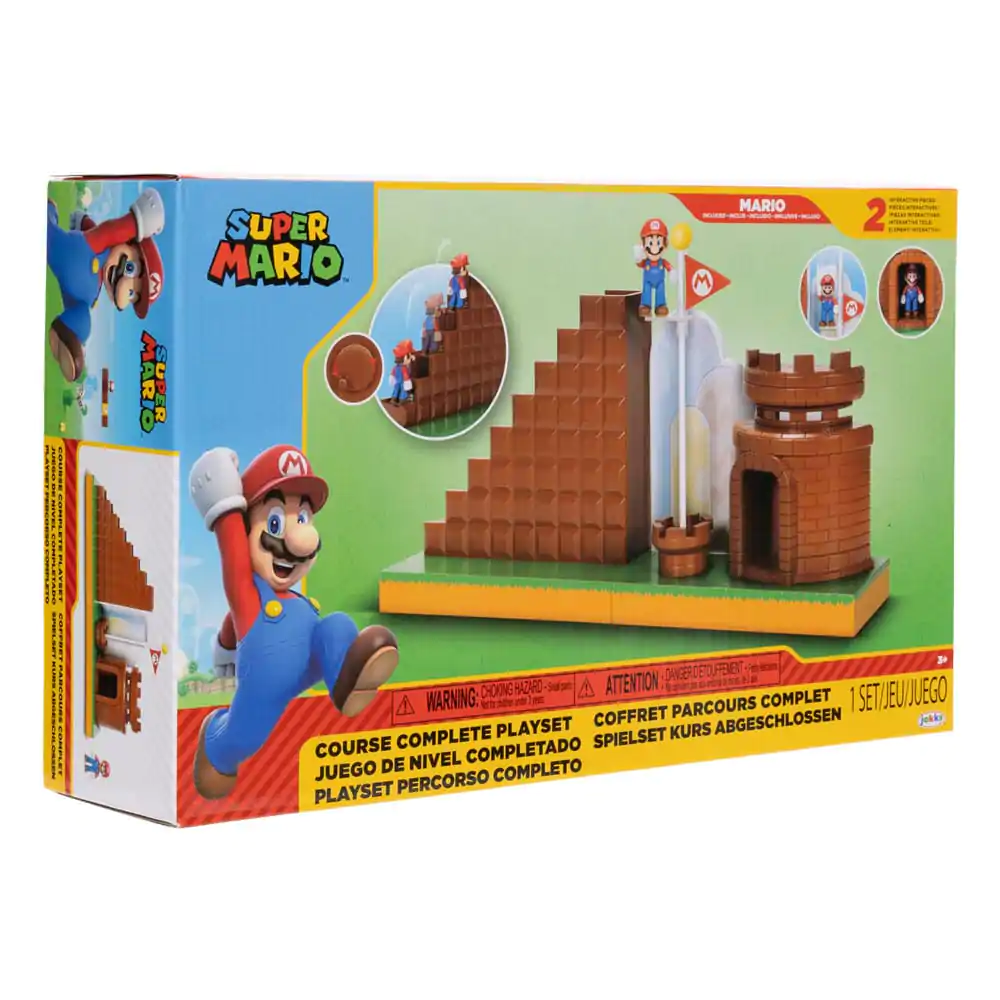 World of Nintendo Super Mario Mini Figurina Set de Joacă Nivel Final poza produsului