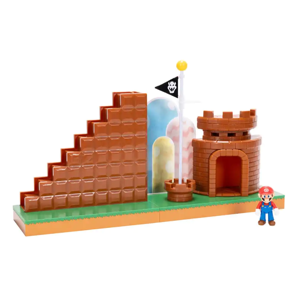 World of Nintendo Super Mario Mini Figurina Set de Joacă Nivel Final poza produsului