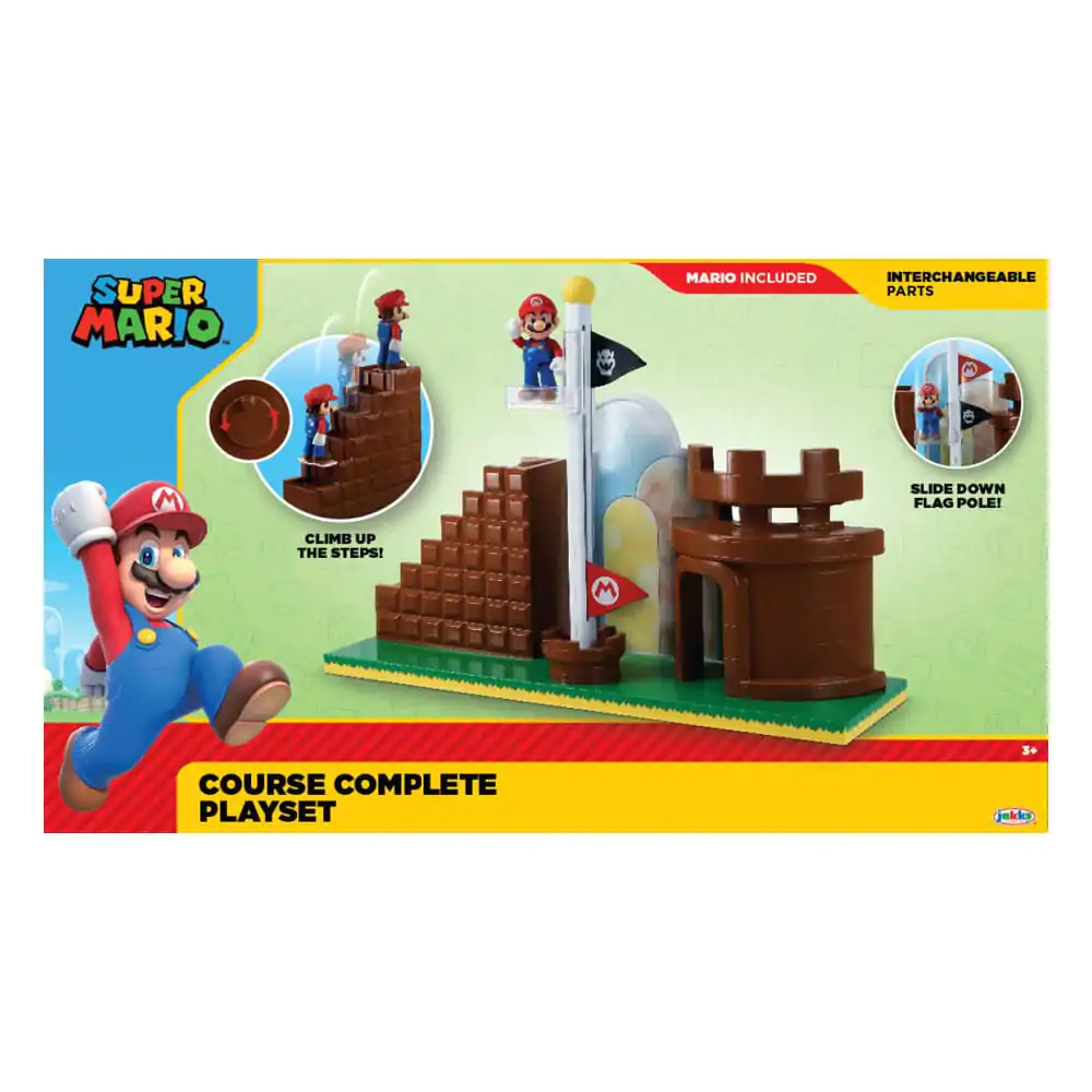 World of Nintendo Super Mario Mini Figurina Set de Joacă Nivel Final poza produsului