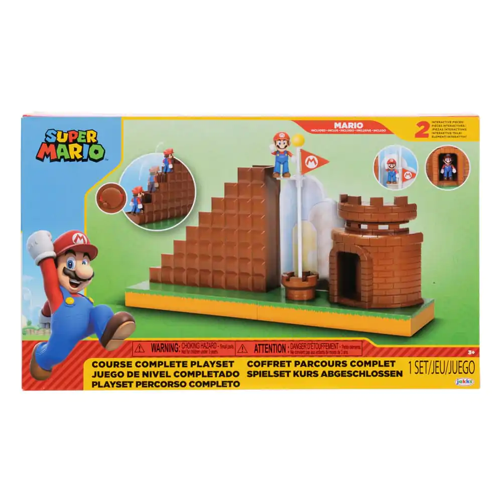 World of Nintendo Super Mario Mini Figurina Set de Joacă Nivel Final poza produsului