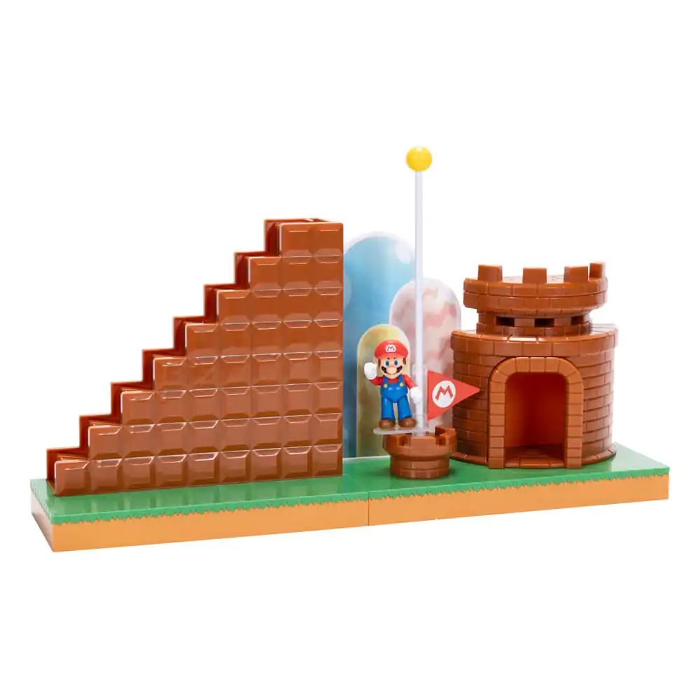 World of Nintendo Super Mario Mini Figurina Set de Joacă Nivel Final poza produsului