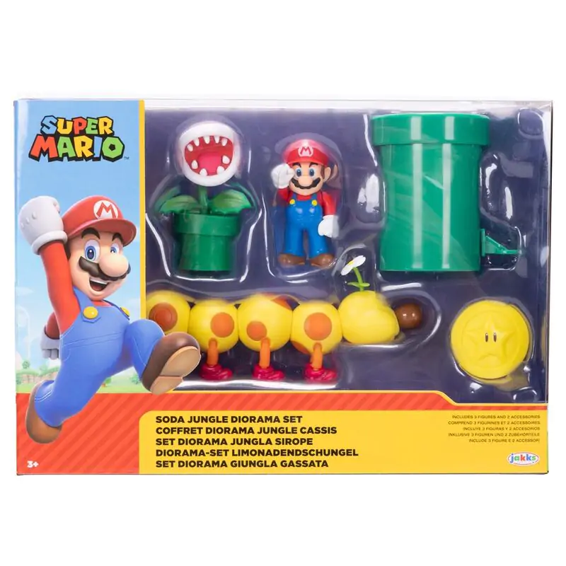 World of Nintendo Super Mario Diorama Set de joacă Pădurea de Sodă 6 cm poza produsului