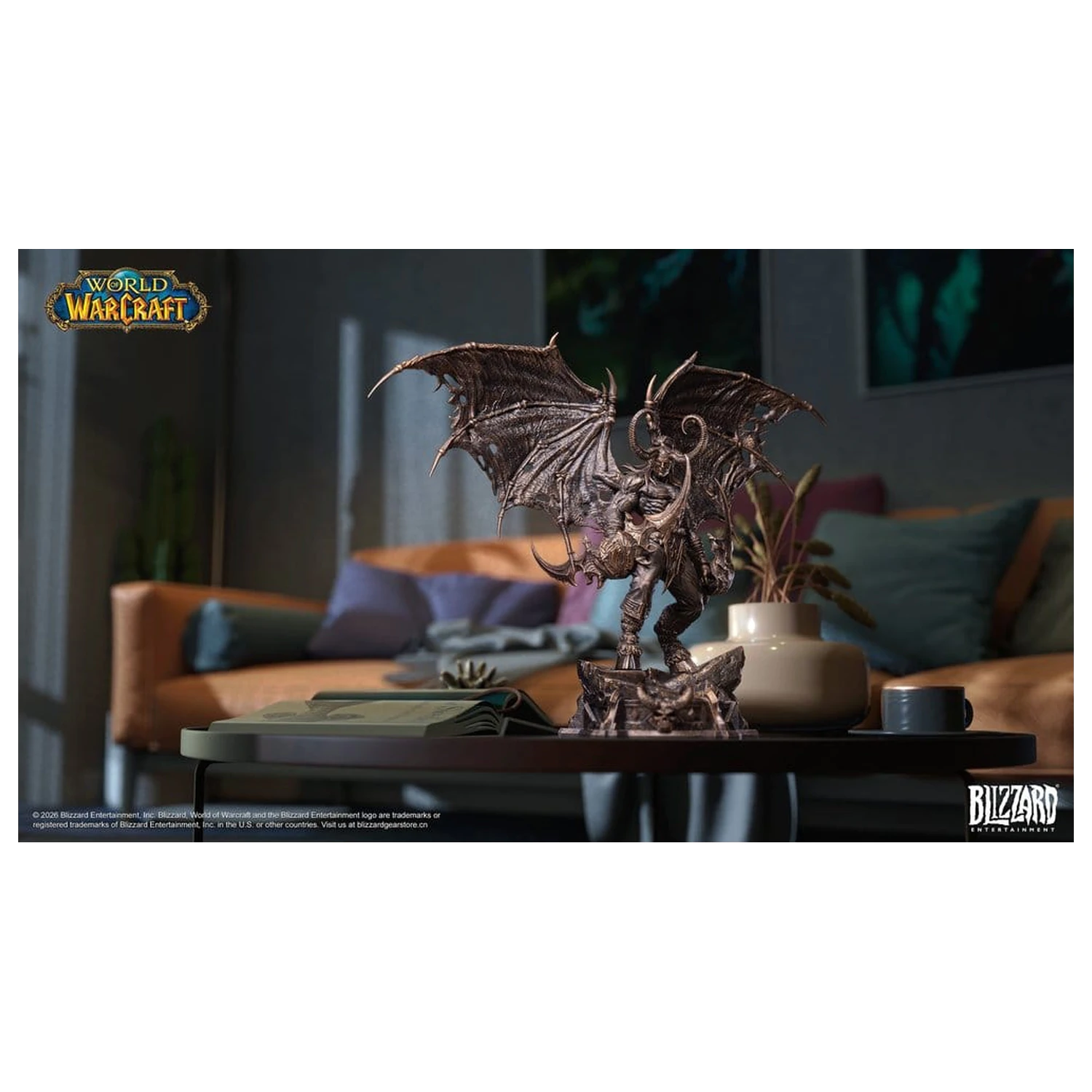 World of Warcraft Statuie Scară 1/10 Illidan Stormrage (Bronze-Colored) 34 cm poza produsului