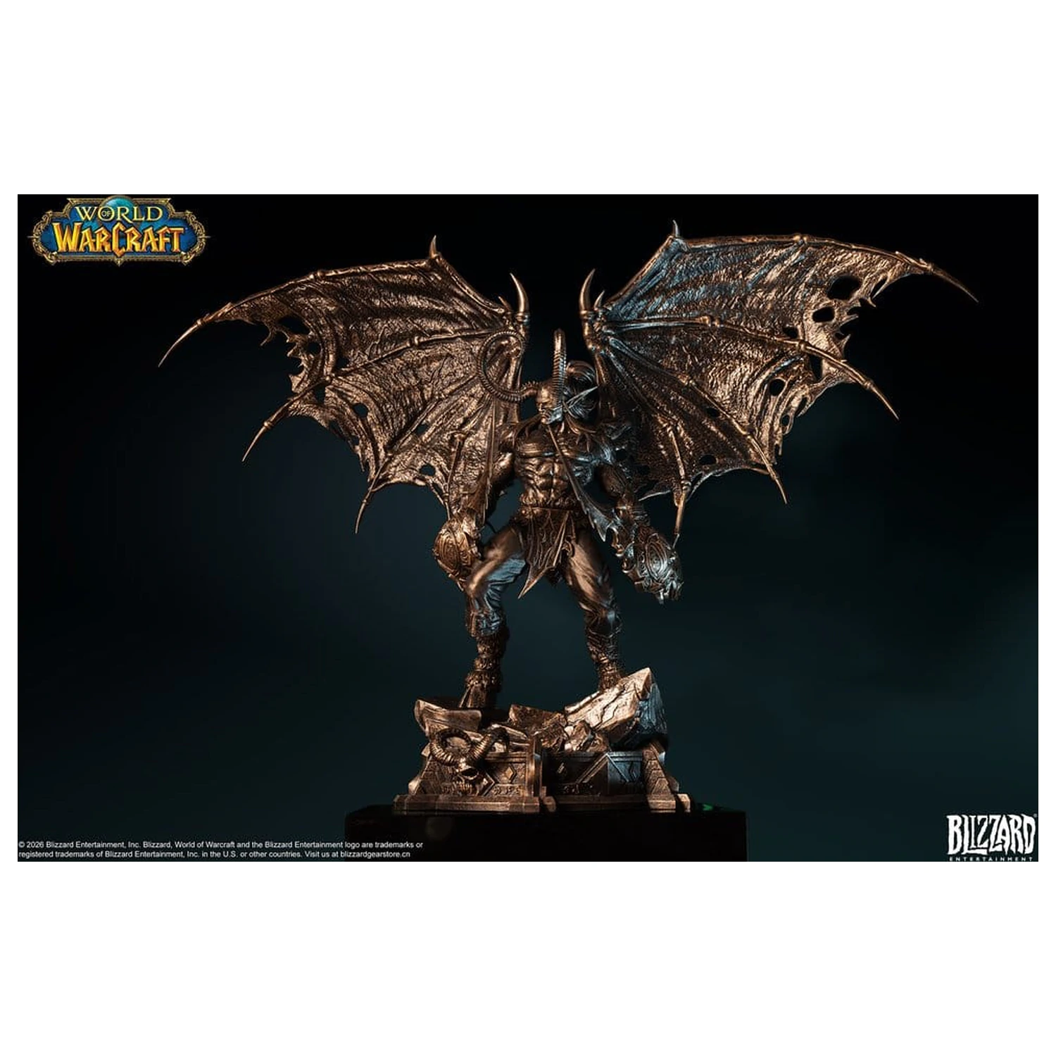 World of Warcraft Statuie Scară 1/10 Illidan Stormrage (Bronze-Colored) 34 cm poza produsului