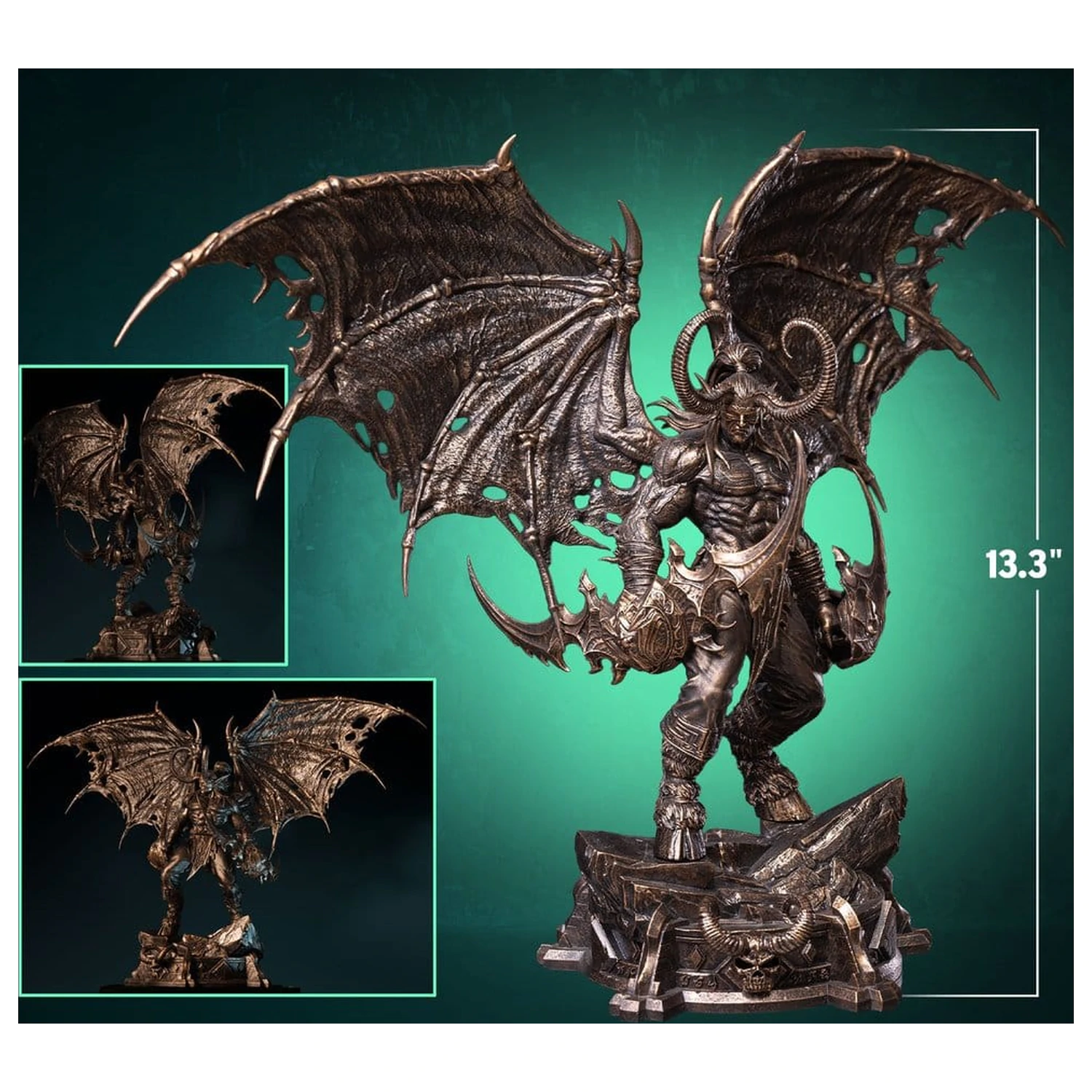 World of Warcraft Statuie Scară 1/10 Illidan Stormrage (Bronze-Colored) 34 cm poza produsului