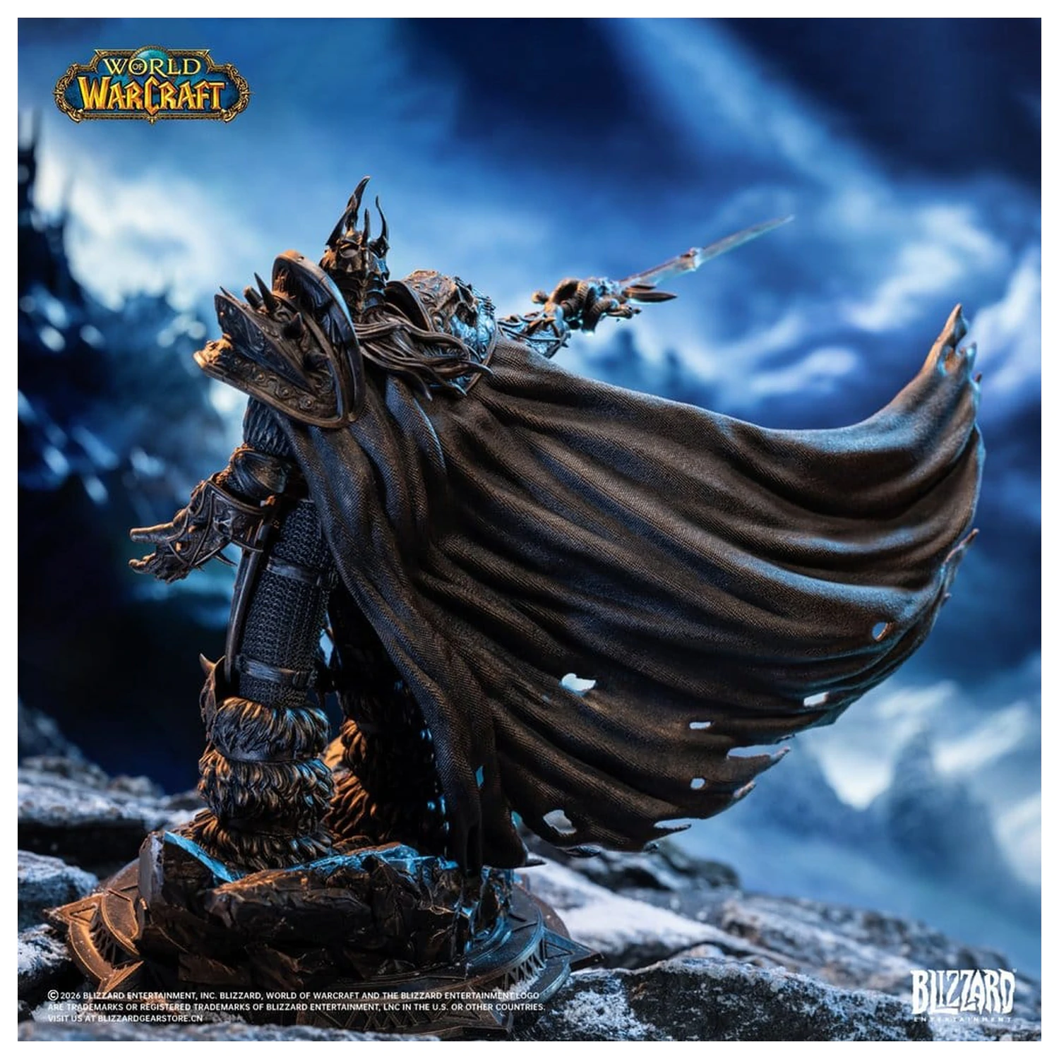 Statuie World of Warcraft 1/10 The Lich King (Editie Culoare Bronz) 27 cm poza produsului