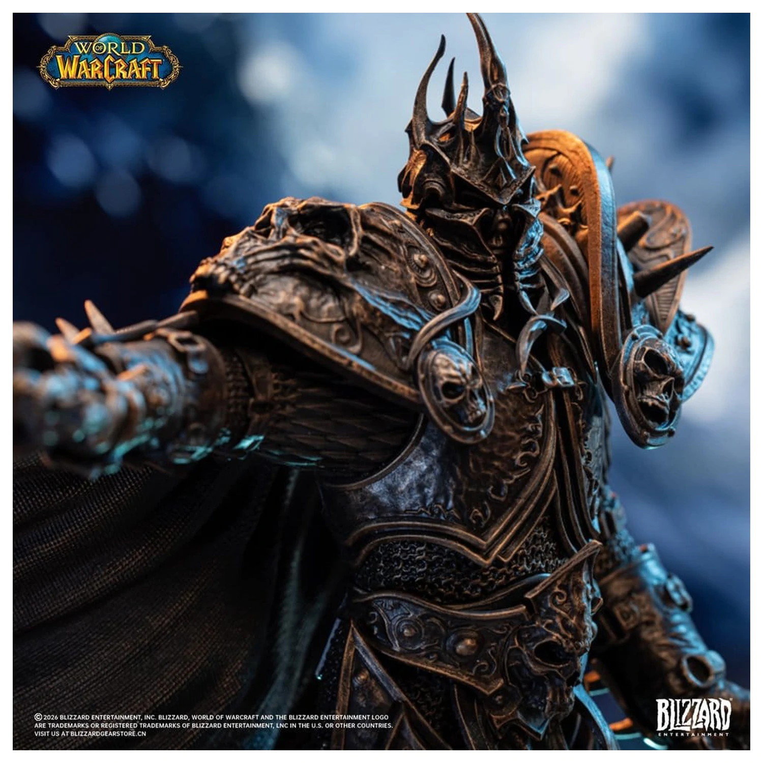 Statuie World of Warcraft 1/10 The Lich King (Editie Culoare Bronz) 27 cm poza produsului