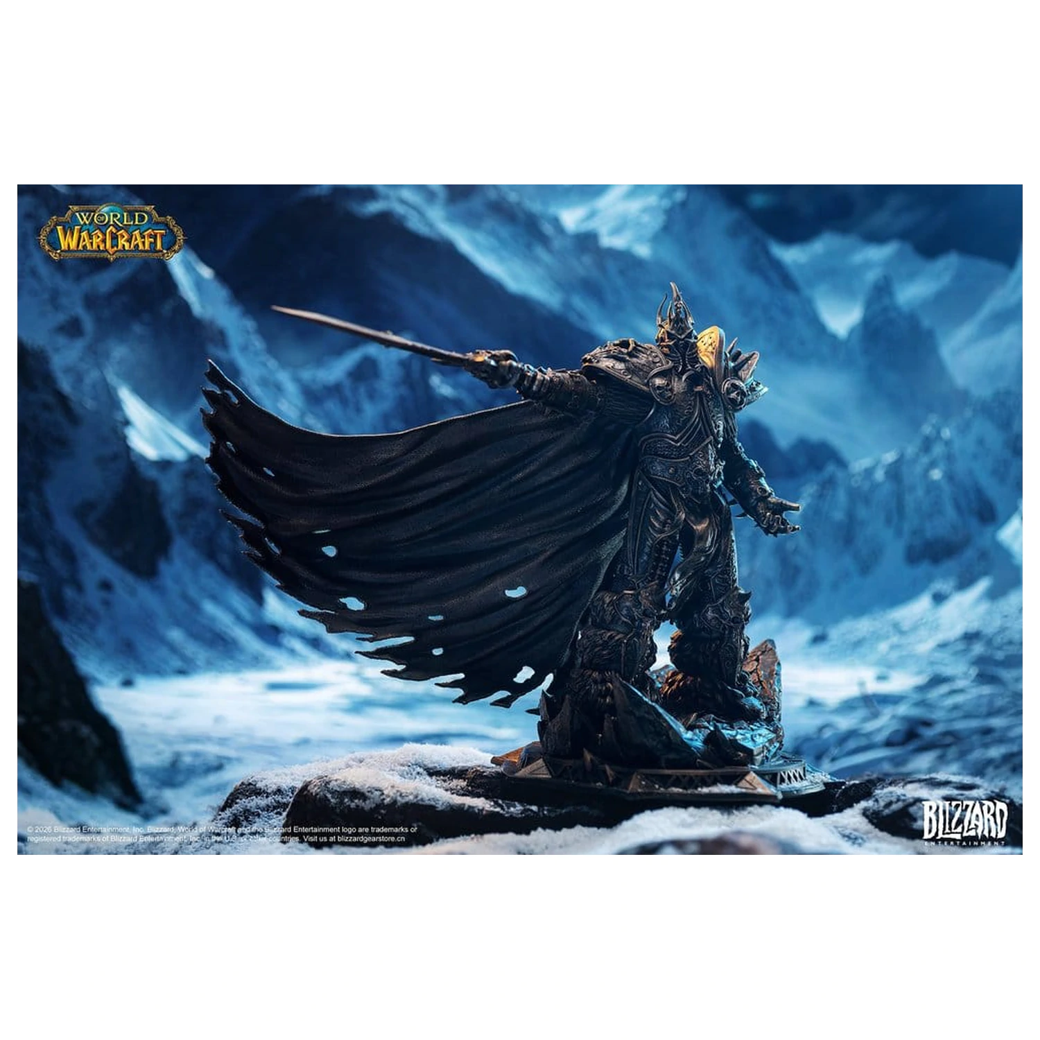 Statuie World of Warcraft 1/10 The Lich King (Editie Culoare Bronz) 27 cm poza produsului