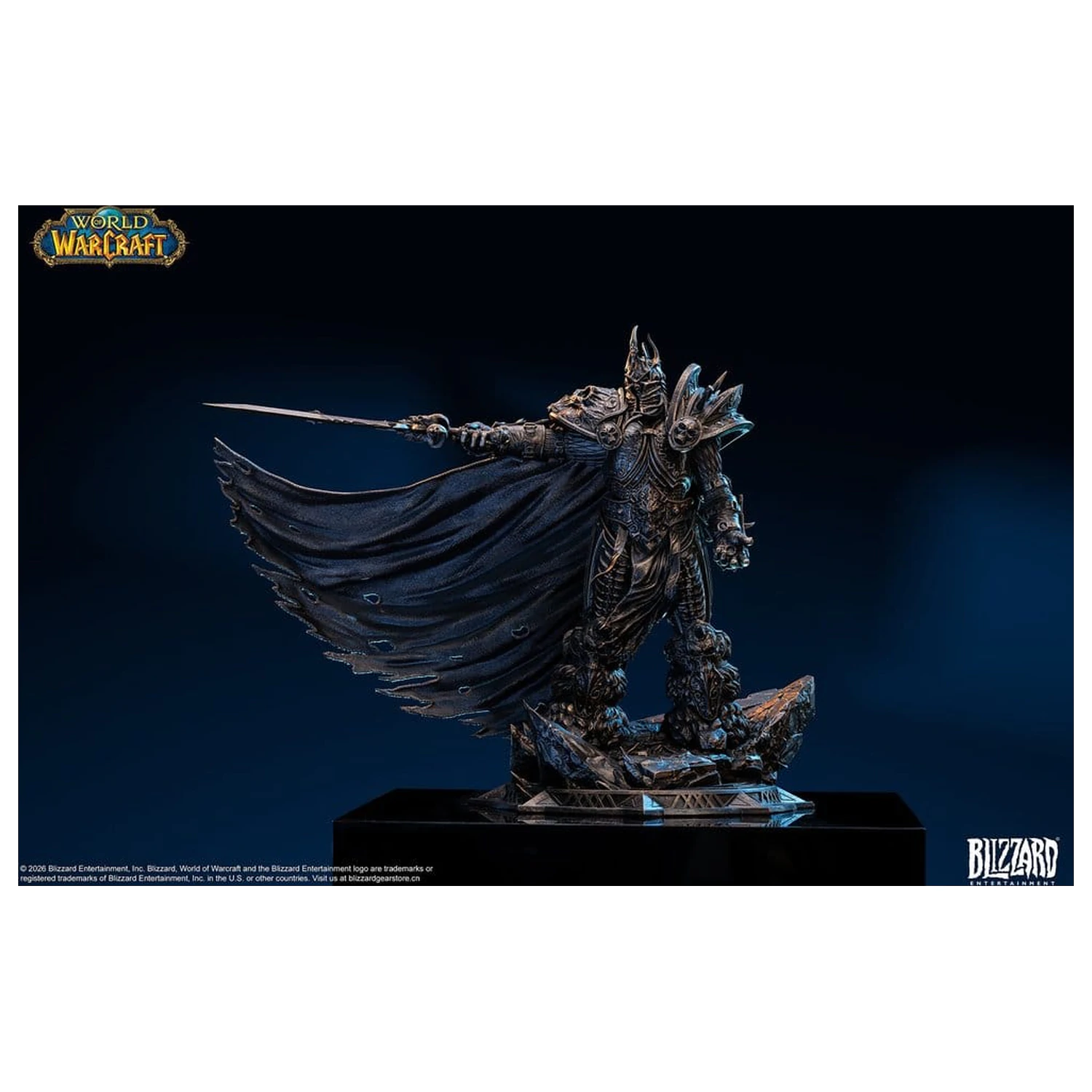 Statuie World of Warcraft 1/10 The Lich King (Editie Culoare Bronz) 27 cm poza produsului
