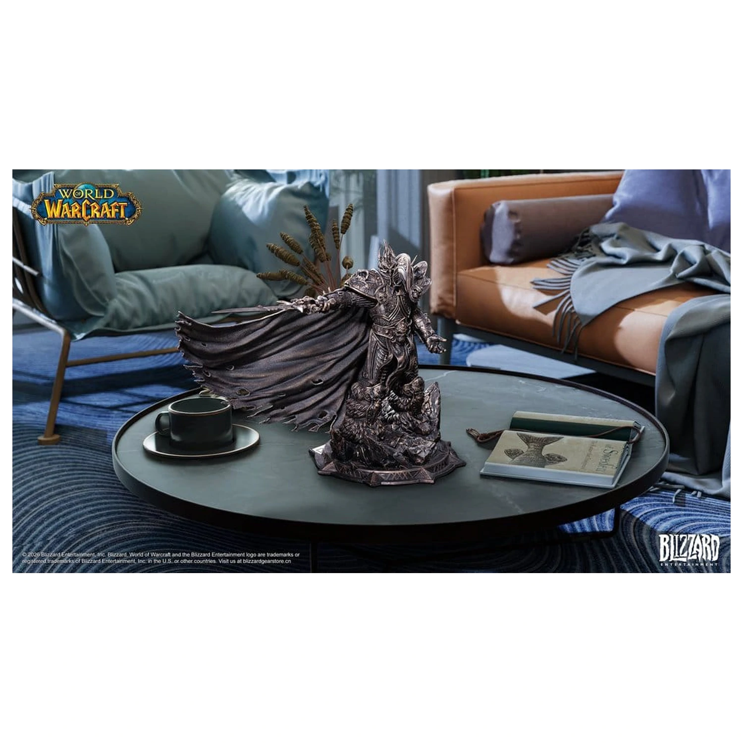 Statuie World of Warcraft 1/10 The Lich King (Editie Culoare Bronz) 27 cm poza produsului