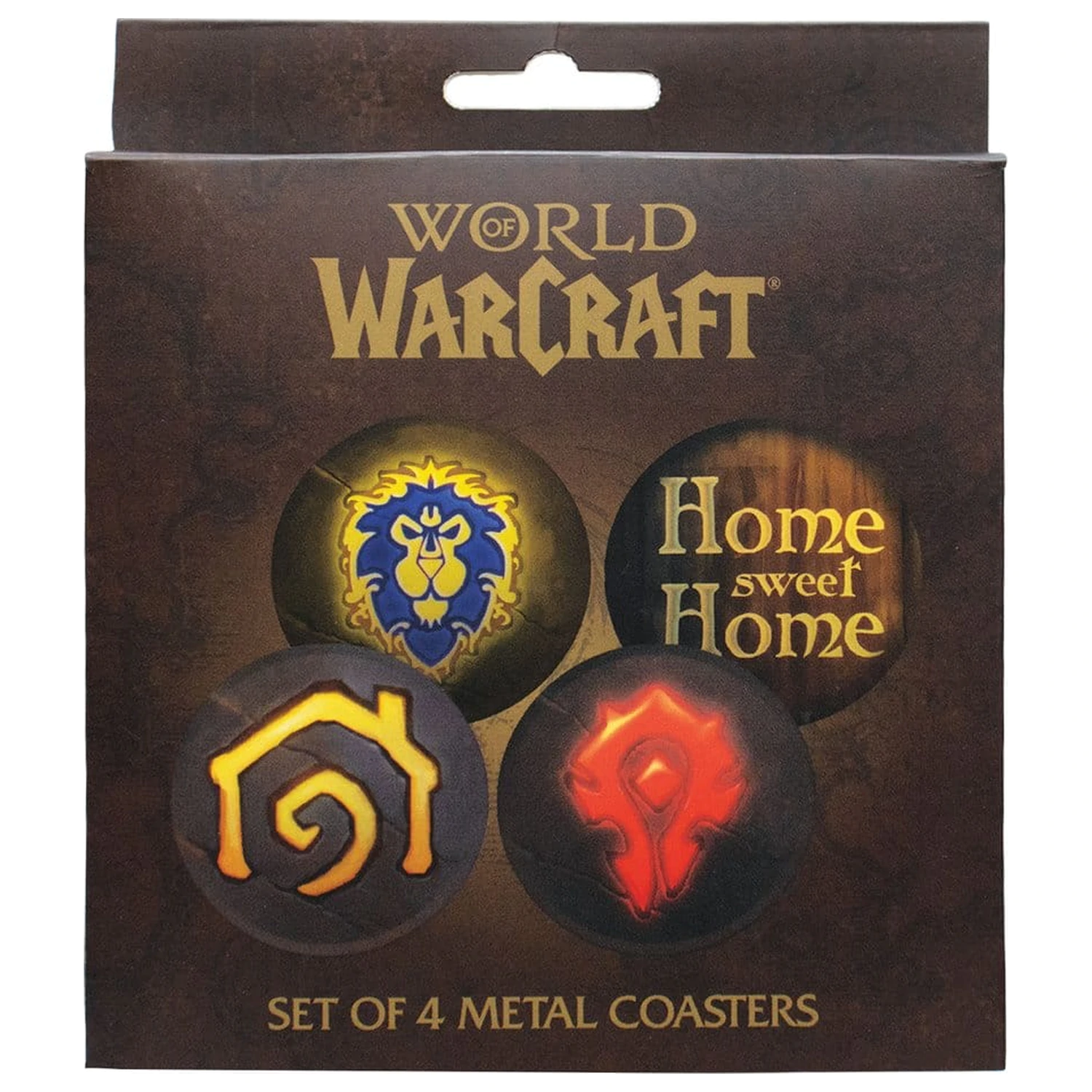 World of Warcraft Suport de pahare set de 4 bucati din metal imprimat poza produsului