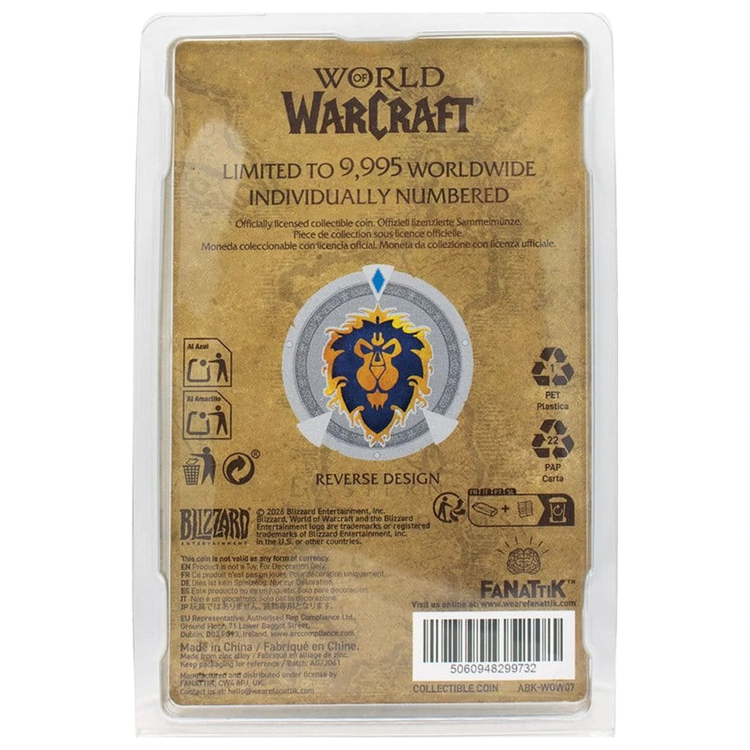 World of Warcraft Moneda de colectie Faction Limited Edition poza produsului