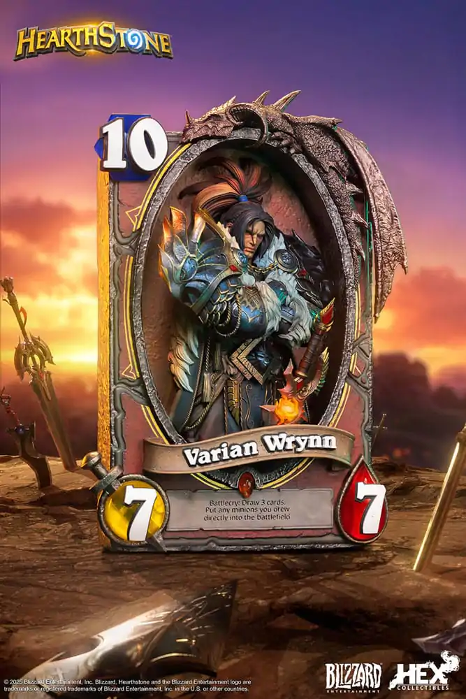 Hearthstone 3D Ramă de Artă Statuie Varian Wrynn 31 cm poza produsului