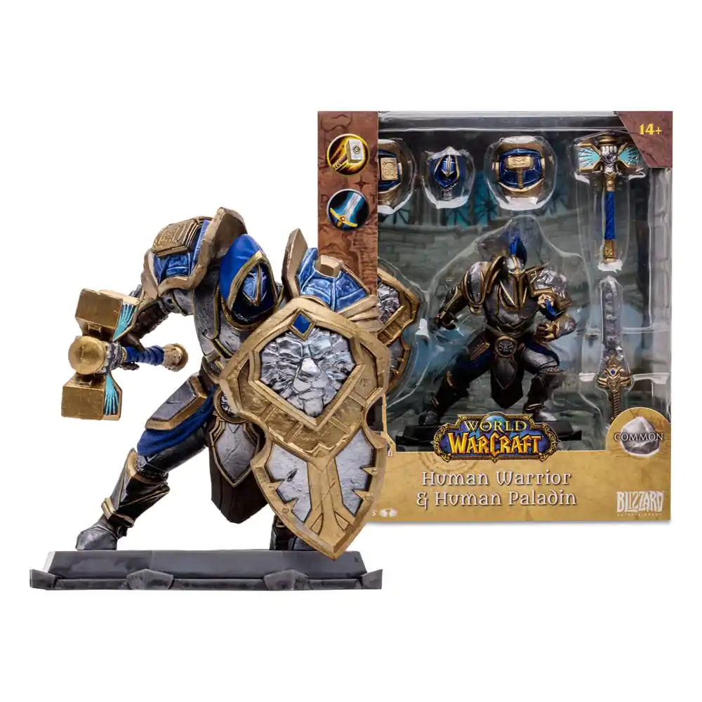 World of Warcraft Figurina de actiune Uman: Paladin / Warrior 15 cm poza produsului