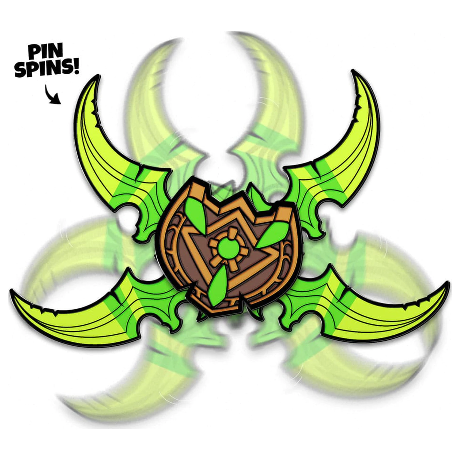 World Of Warcraft insigna Illidian Stormrage's Warglaives 5 cm poza produsului