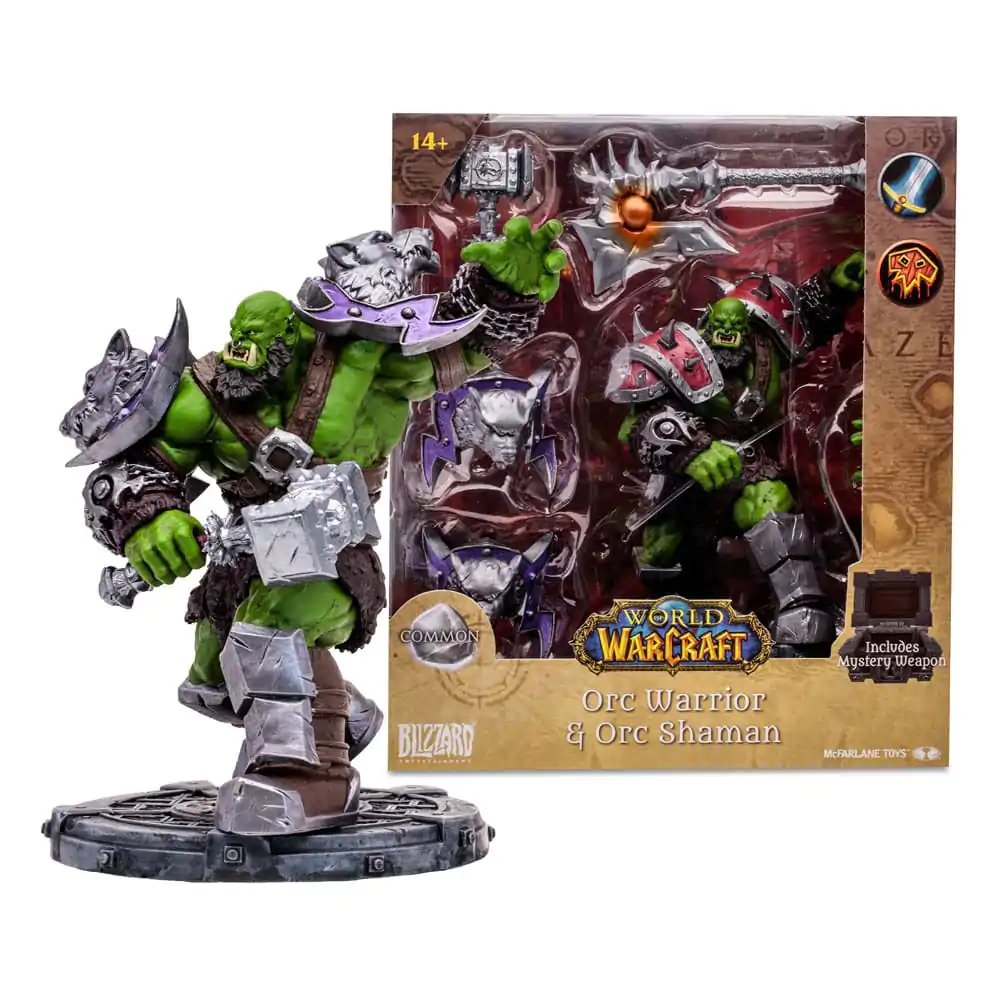 World of Warcraft figurina de actiune Orc: Shaman / Warrior 15 cm poza produsului