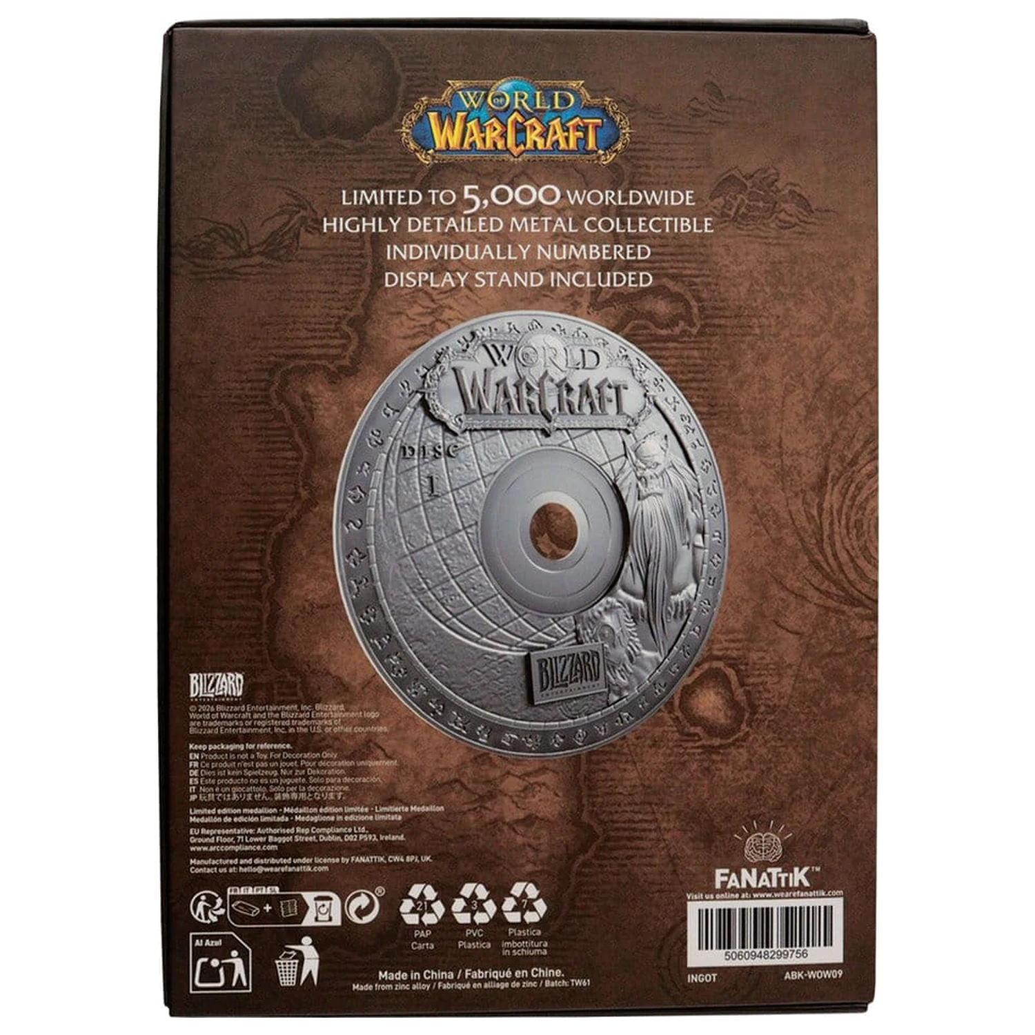 World of Warcraft Replica CD-ROM Editie Limitata 11 cm poza produsului