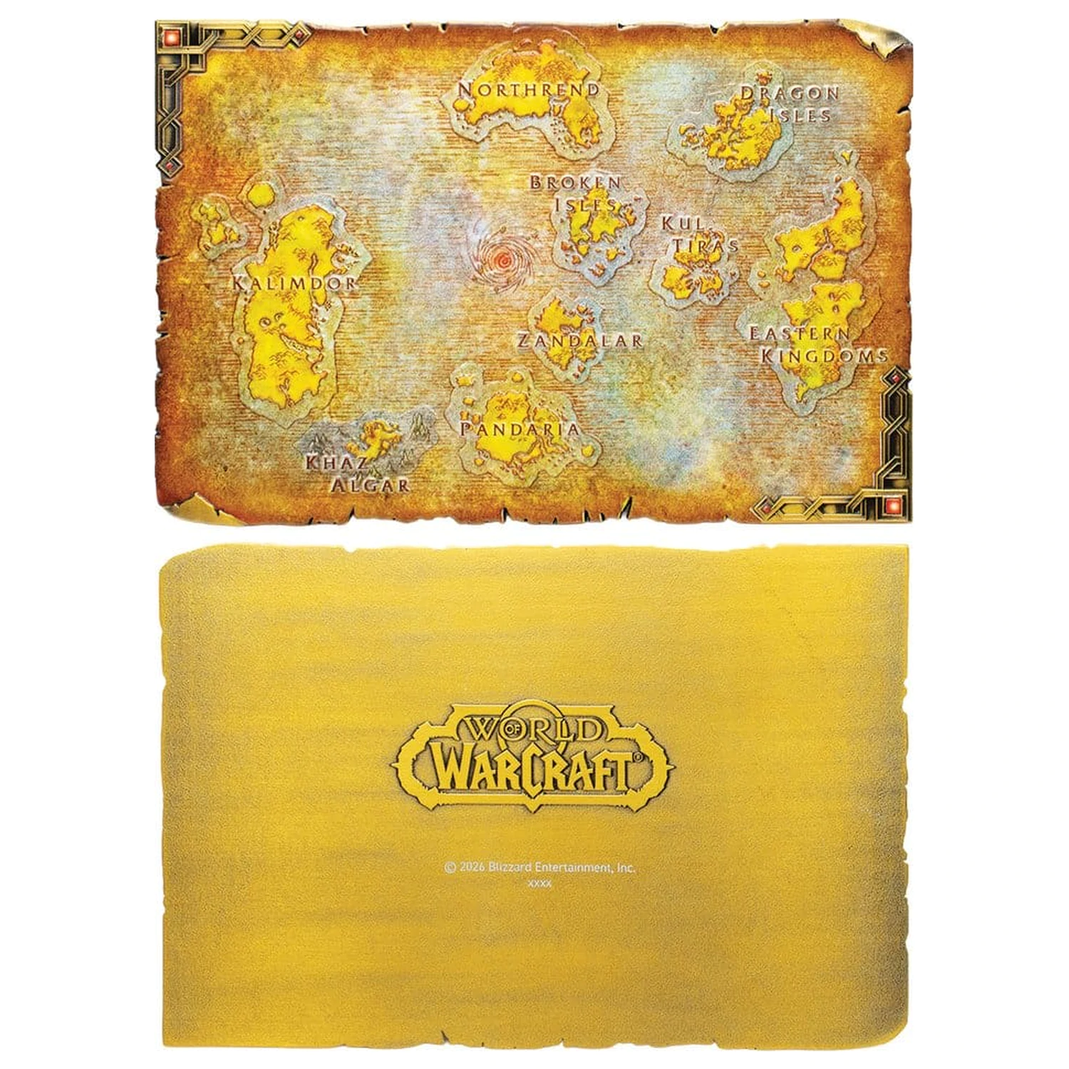 World of Warcraft Replica Metal Harta din Azeroth Editie Limitata 12 x 18 cm poza produsului