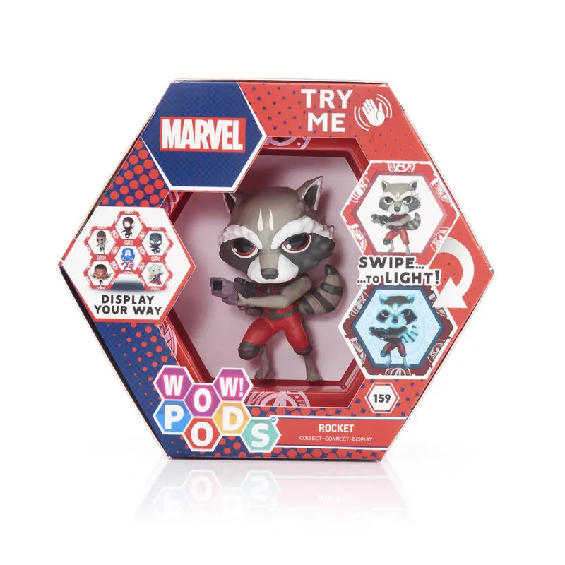 WOW! POD Marvel Rocket Raccoon figurina LED poza produsului