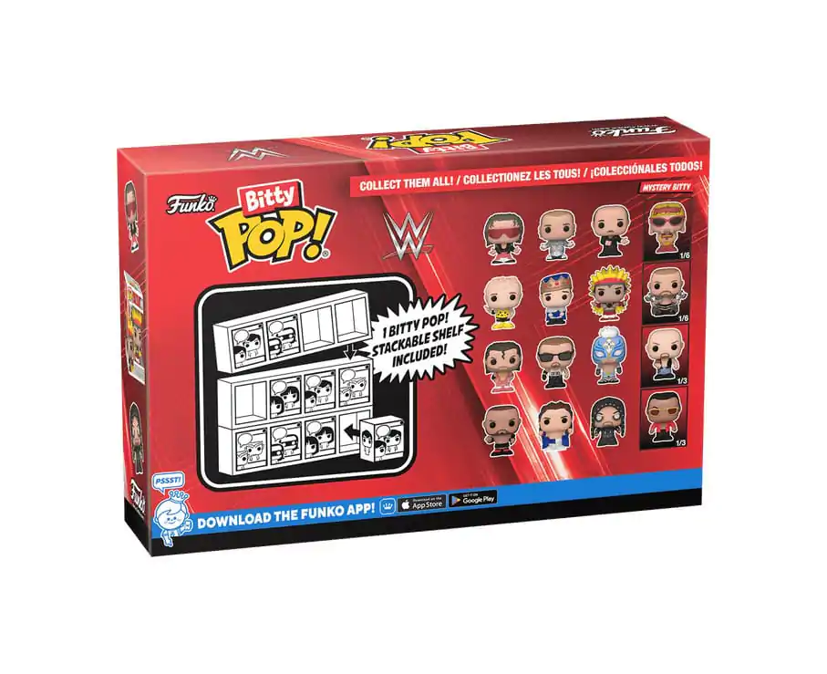 WWE Bitty Funko POP! Figurina Vinil Set de 4 Bret Hart 2,5 cm poza produsului