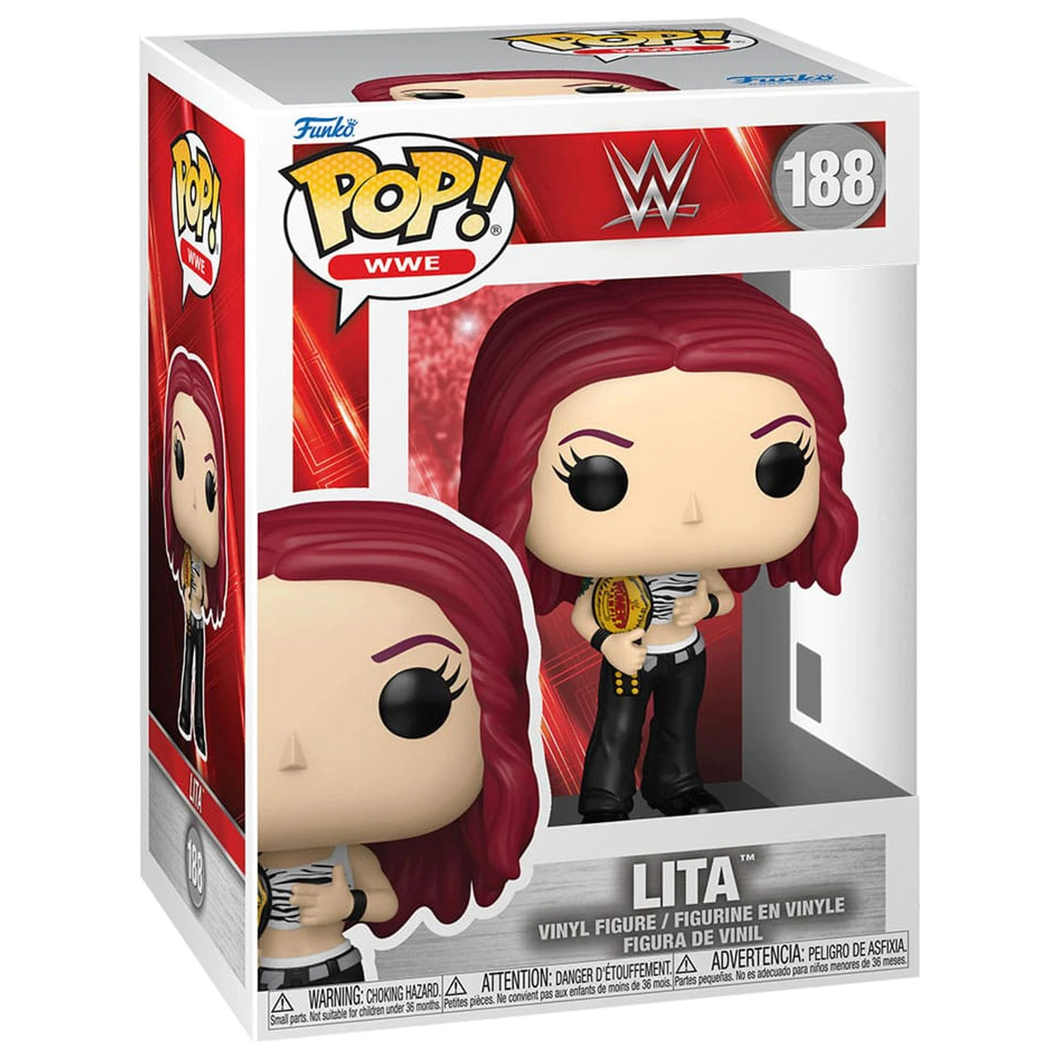 WWE Funko POP! Figurina de vinil Lita cu centura de campionat 9 cm poza produsului
