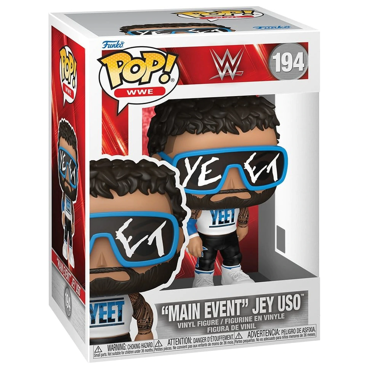 WWE Funko POP! Figurina de vinil "Main Event" Jey Uso 9 cm poza produsului