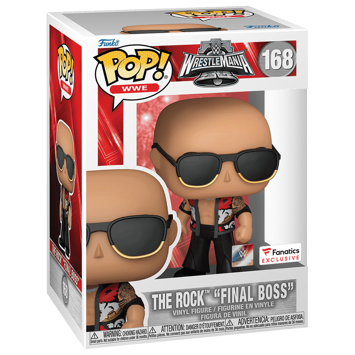 WWE Funko POP! Figurină de vinil The Rock- Final Boss (WrestleMania 40) 9 cm poza produsului