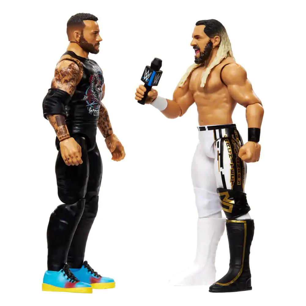 WWE Main Event Showdown Figurine de actiune CM Punk vs Seth "Freakin" Rollins Pachet de 2 15 cm poza produsului