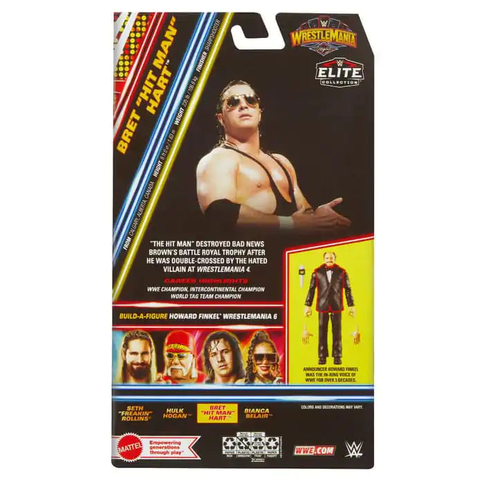 Figurină de acțiune WWE WrestleMania Elite Collection Bret 