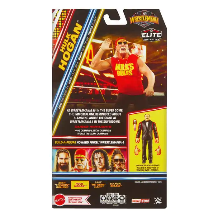 Figurină de acțiune WWE WrestleMania Elite Collection Hulk Hogan 15 cm poza produsului