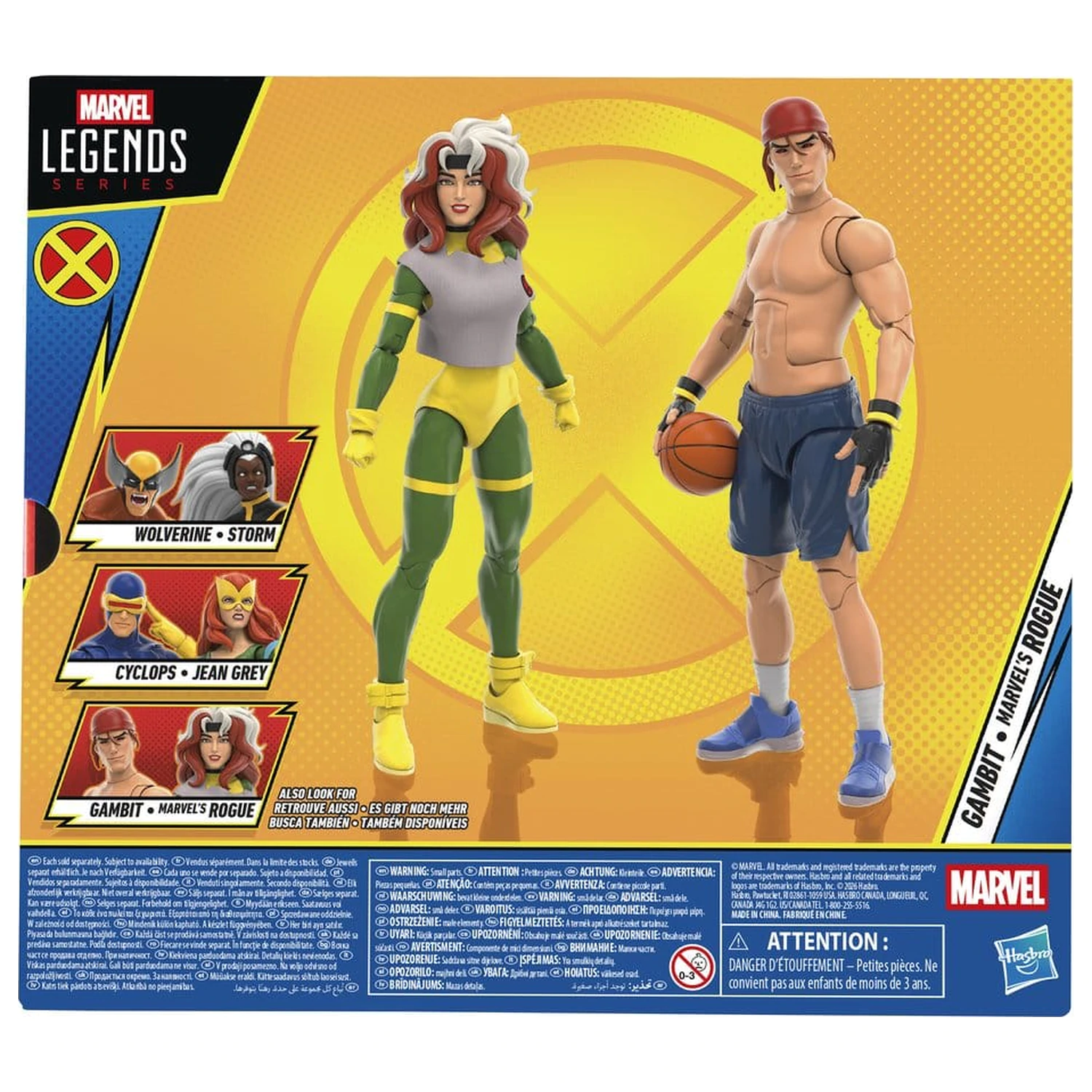 X-Men '97 Marvel Legends Figurina de actiune pachet de 2 Gambit & Marvel's Rogue 15 cm poza produsului
