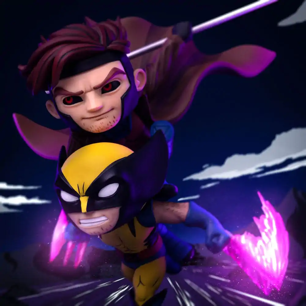 X-Men 97 Mini Co. figurină PVC Gambit și Wolverine 23 cm poza produsului